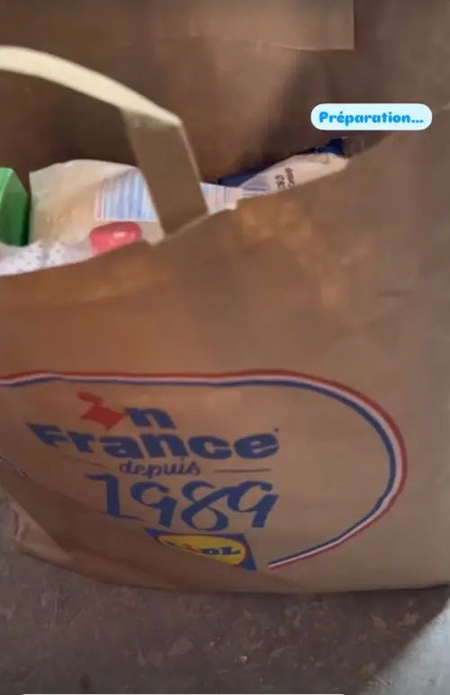 Distribution de sacs de courses pour 6 familles - 2024